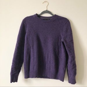 Banana Republic 100% Merino Wool Purple Sweater